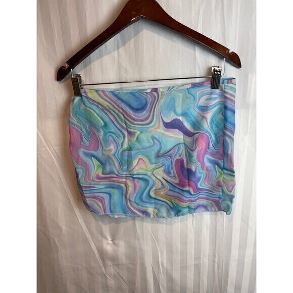 Blue Cover Up Skirt Size‎ S/M RefM021 - Picture 6 of 6